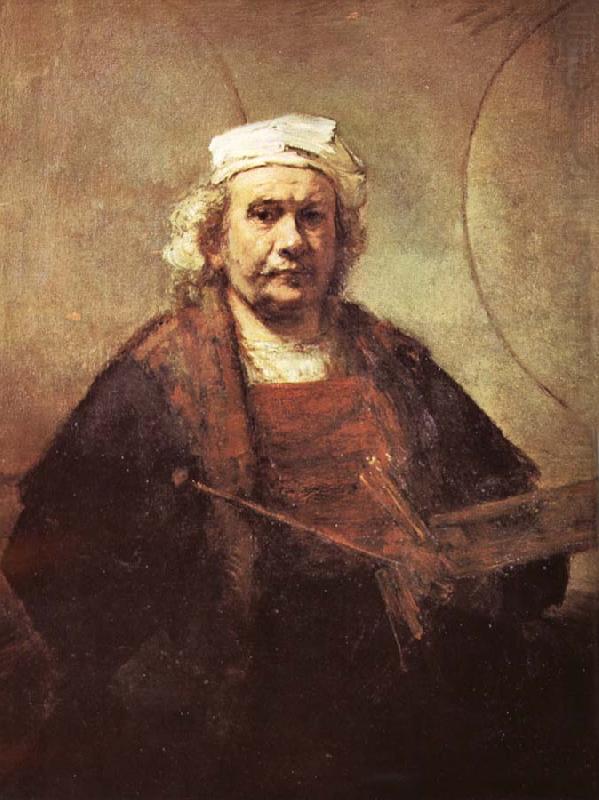 REMBRANDT Harmenszoon van Rijn Portrat of the artist oil painting picture